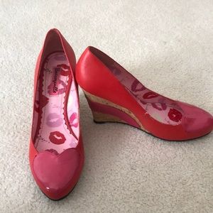 Vintage Betsey Johnson Heart Shoes